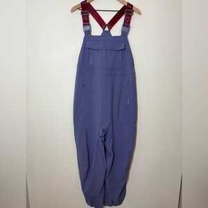 $168 Free People RARE FP Movement Hit The Hills Overalls Purple Size S